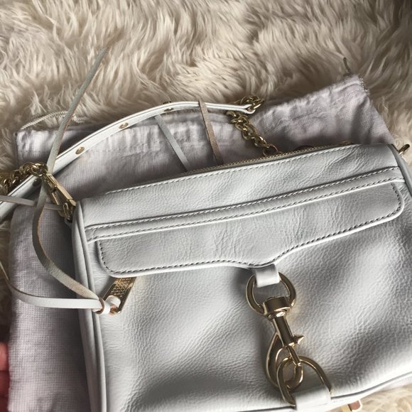 NWOT Rebecca Minkoff Crossbody in soft grey - Picture 4 of 5